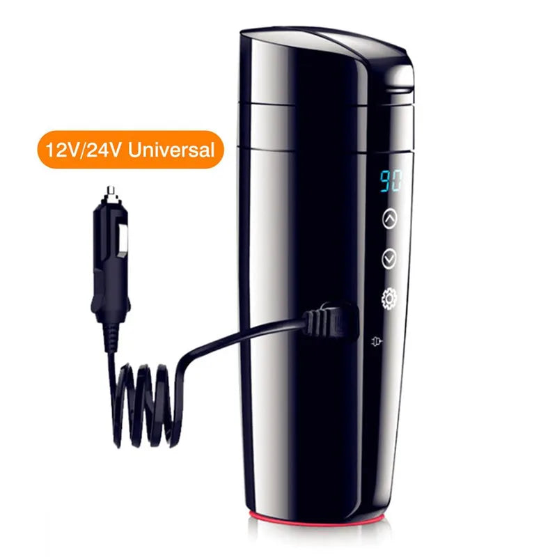 Ultimate Smart Electric Car Mug with LCD Display - Keep Your Coffee & Tea Perfectly Hot on the Go!