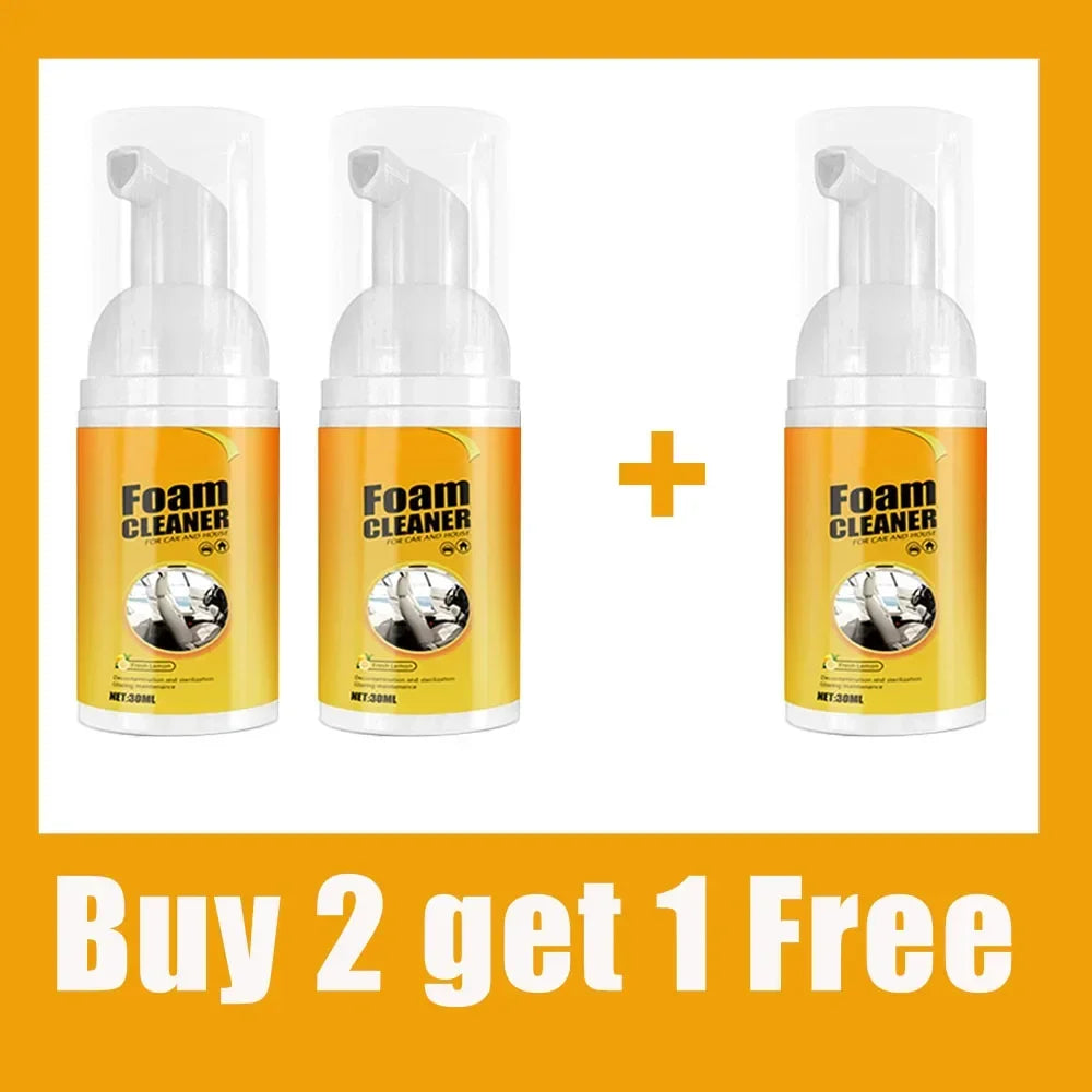 Versatile Foam Cleaner Spray for Home & Automotive - Deep Clean Your Car Interior and Home Surfaces!