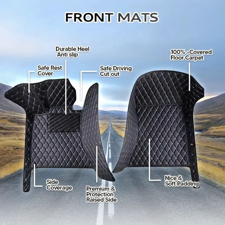 Elvie 2025 Universal Heavy Duty Floor Mats - Perfect Fit for Cars, SUVs, and Trucks!