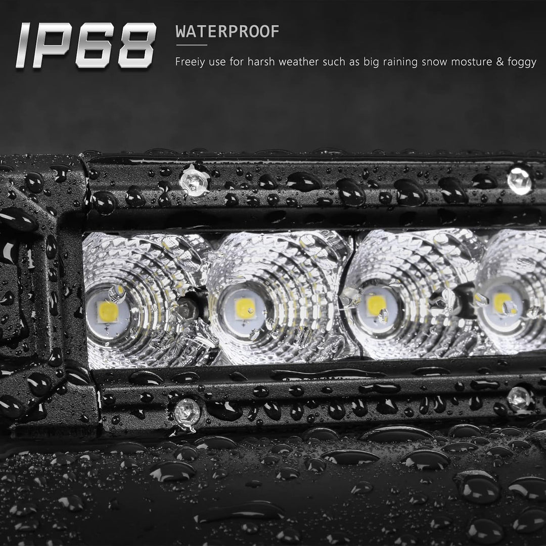 32" Curved LED Light Bar - 240W Ultra Bright 48000LM Flood & Spot Beam Combo for Trucks, Jeeps, ATVs, UTVs & Boats