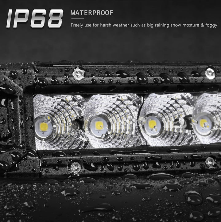 32" Curved LED Light Bar - 240W Ultra Bright 48000LM Flood & Spot Beam Combo for Trucks, Jeeps, ATVs, UTVs & Boats