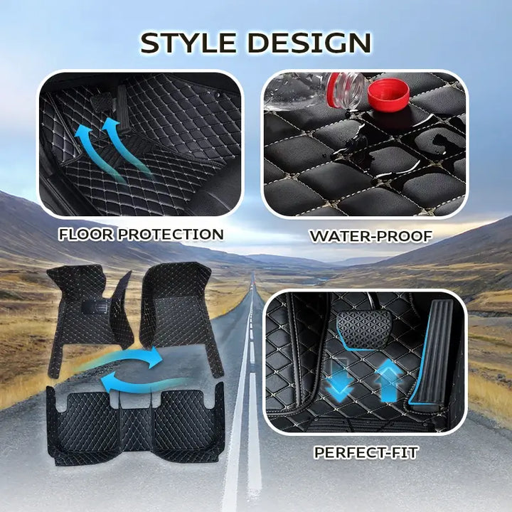 Elvie 2025 Universal Heavy Duty Floor Mats - Perfect Fit for Cars, SUVs, and Trucks!