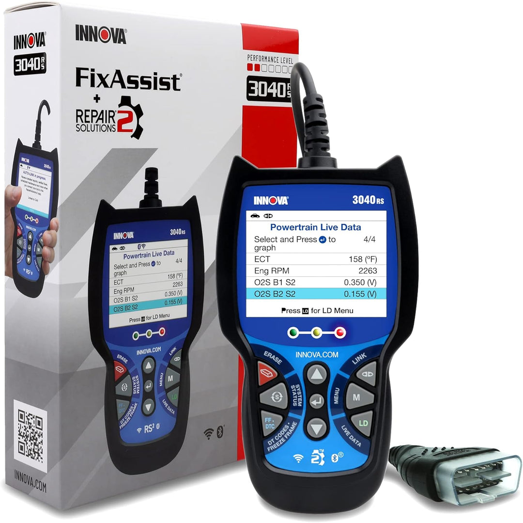 Ultimate 3040RS OBD2 Scanner: Live Data Streaming, Battery & Alt Testing, Check Engine Light Reset & Free Mechanic Support!