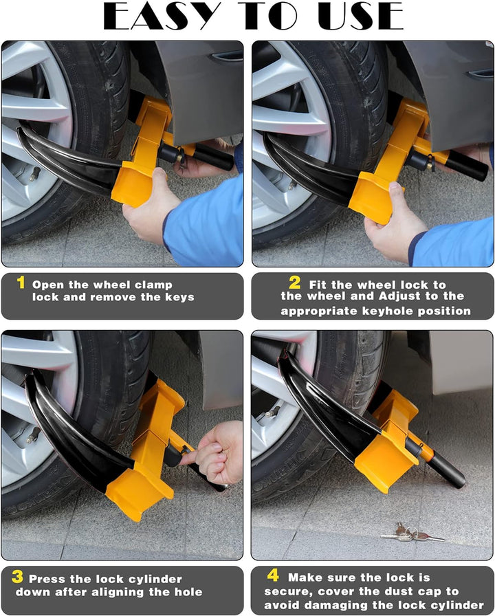 Ultimate Anti-Theft Steering Wheel & Seat Belt Lock - Universal Car Security Device