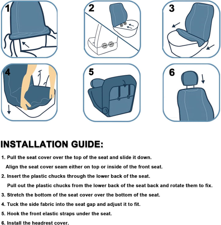 Premium  Leather Front Car Seat Covers for Audi, Mercedes, BMW - 2-Pack (Beige)