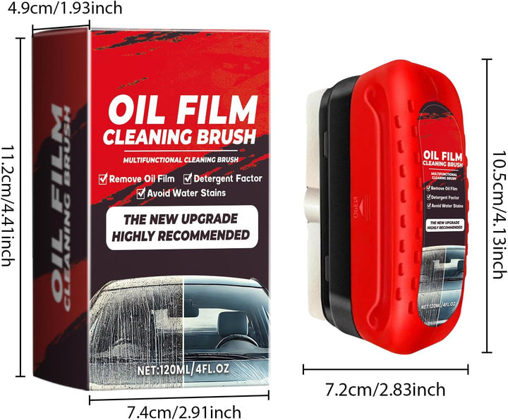 Cleardrive Windshield Cleaner - Ultimate Oil Film Cleaning Brush for Crystal Clear Car Windows (1 Pack)