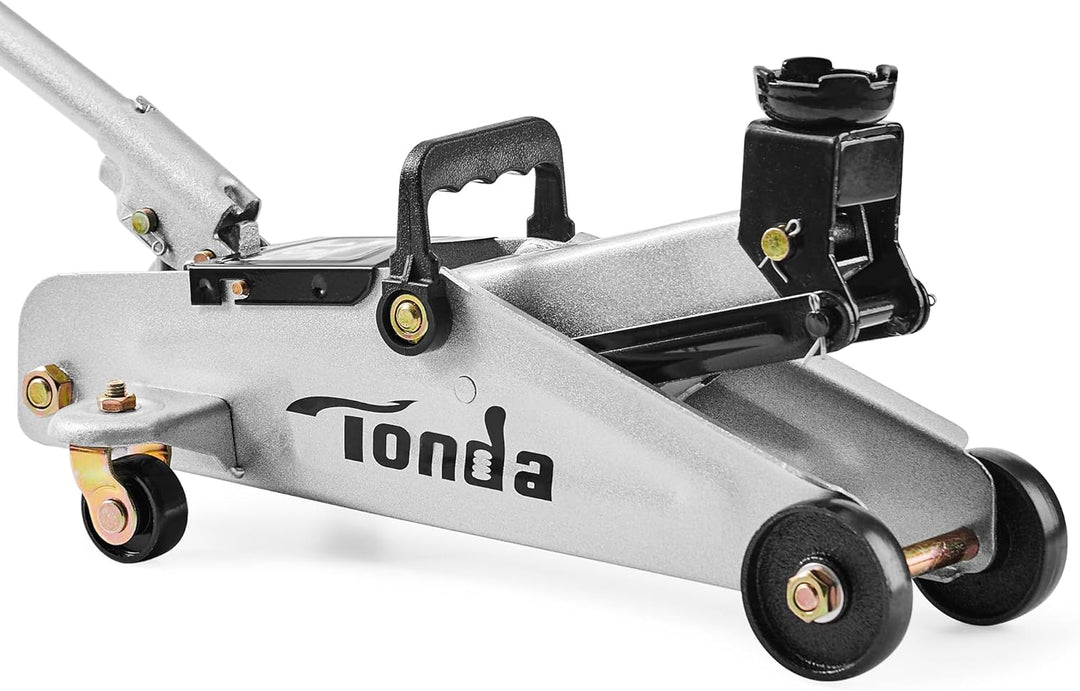 Premium 1.5 Ton Hydraulic Portable Floor Jack - Effortless Car Lifting (3000 lb Capacity) - Sleek Silver Design