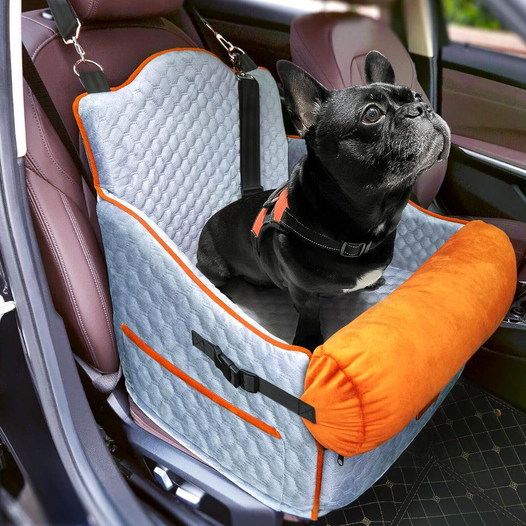 Premium Dog Car Seat Booster for Small/Medium Dogs Up to 30lbs - Ultimate Safety and Comfort!