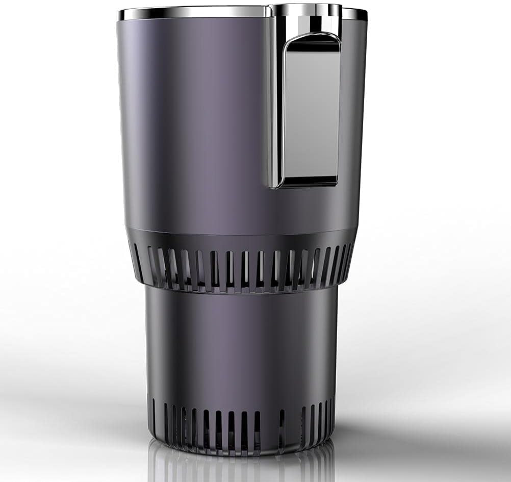 2-in-1 Smart Car Cup Warmer & Cooler - Versatile Auto Mug Holder for Hot & Cold Drinks (Black)