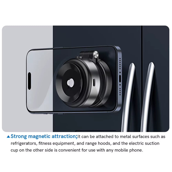 Magnetic Suction Cup Phone Mount - Universal Holder for iPhone 16/15/14/13/12 Pro Max & Mini - Perfect for Car, Mirror, and Smooth Surfaces