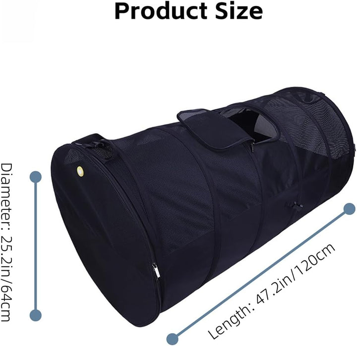 Pet Tube Kennel - Versatile Soft Tunnel for Dogs & Cats, Dual-Side Access, Secure Mat, Compact Storage, Durable Comfort for All Sizes