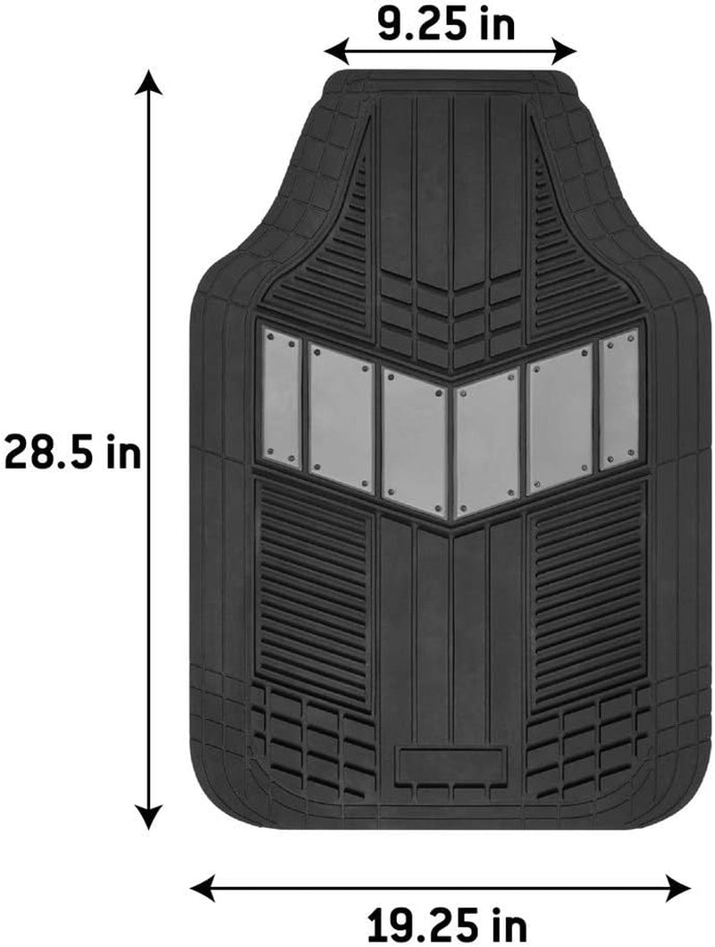 Premium Autosport Charcoal Car Seat Covers & Heavy Duty Rubber Floor Mats - Ultimate All-Weather Protection for Cars, SUVs, and Trucks