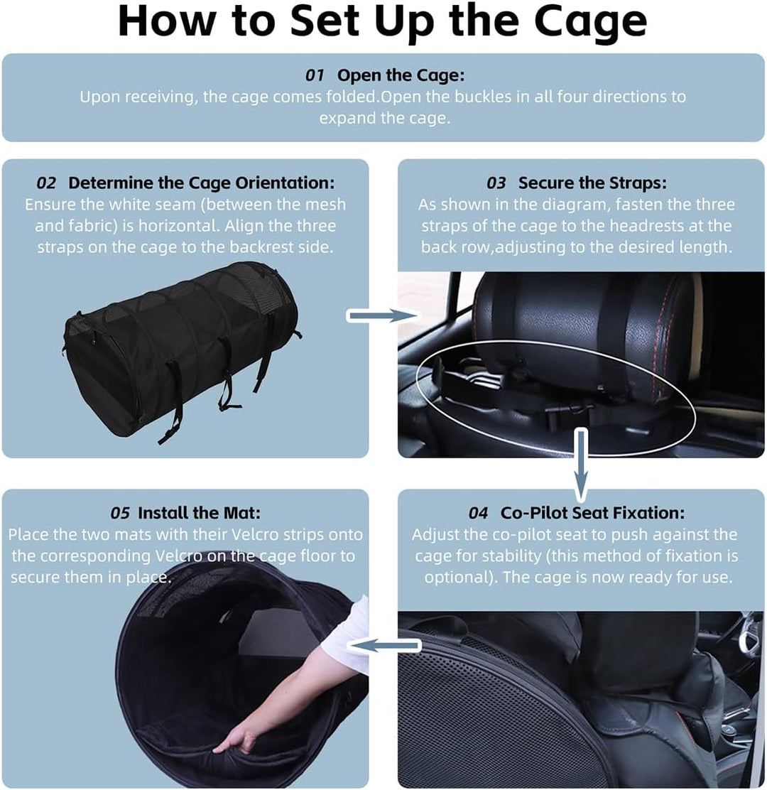 Pet Tube Kennel - Versatile Soft Tunnel for Dogs & Cats, Dual-Side Access, Secure Mat, Compact Storage, Durable Comfort for All Sizes