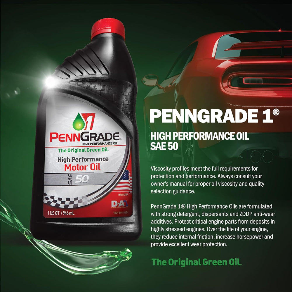 Monograde High Performance Oil SAE 50 - 1 Quart for Superior Engine Protection