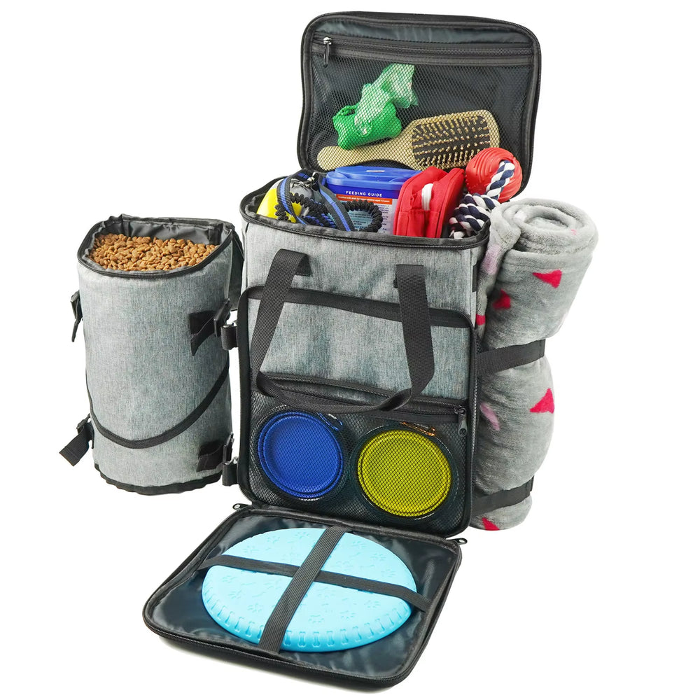 Airline Approved Pet Travel Backpack - Ultimate Organizer Tote with Shoulder Pockets for Outdoor Adventures