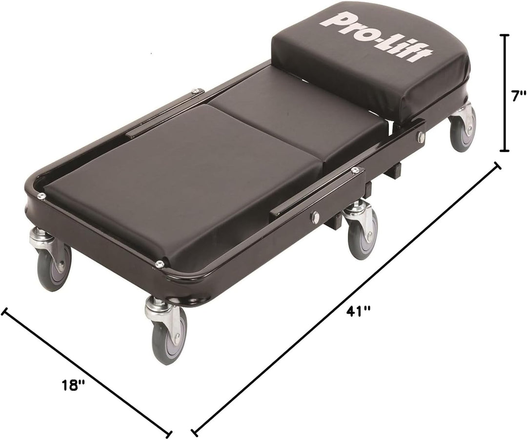 C-9100 Heavy-Duty 40" Foldable Z Creeper - Supports Up to 450 Pounds!