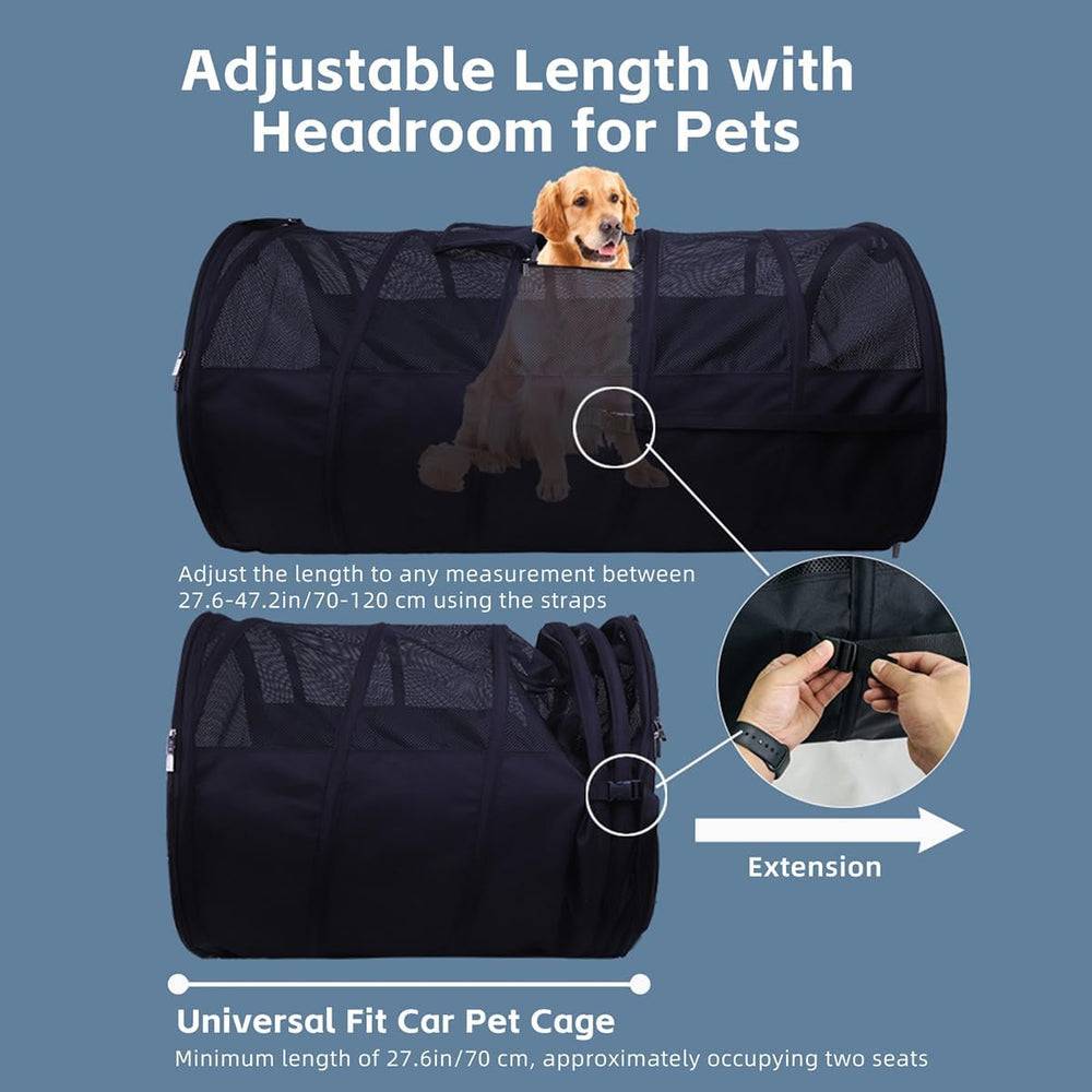 Pet Tube Kennel - Versatile Soft Tunnel for Dogs & Cats, Dual-Side Access, Secure Mat, Compact Storage, Durable Comfort for All Sizes
