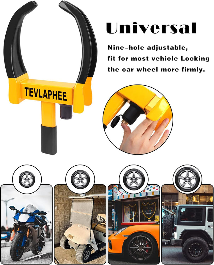Ultimate Anti-Theft Steering Wheel & Seat Belt Lock - Universal Car Security Device