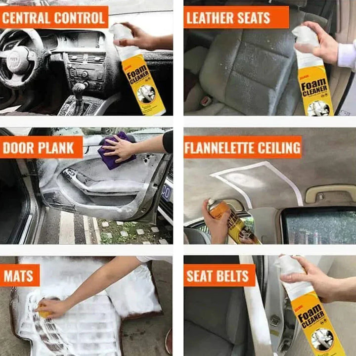 Versatile Foam Cleaner Spray for Home & Automotive - Deep Clean Your Car Interior and Home Surfaces!