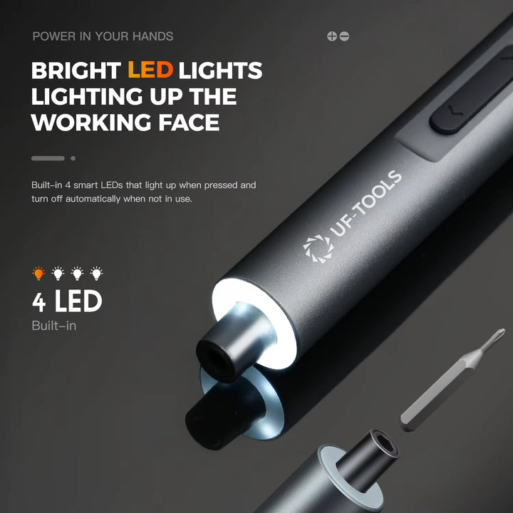 Ultimate 3.7V Mini Electric Screwdriver Set - 50 Magnetic Bits & Storage for Precision Tasks!