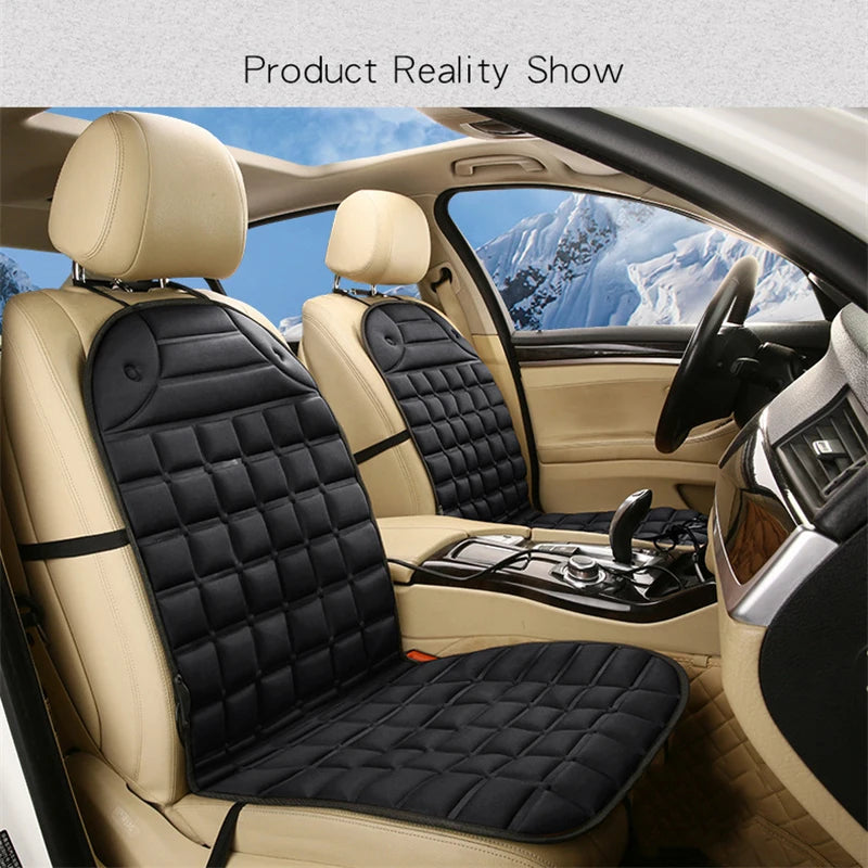 Stay Cozy This Winter with Our 12V Heated Car Seat Cushion - Ultimate Comfort on the Go!