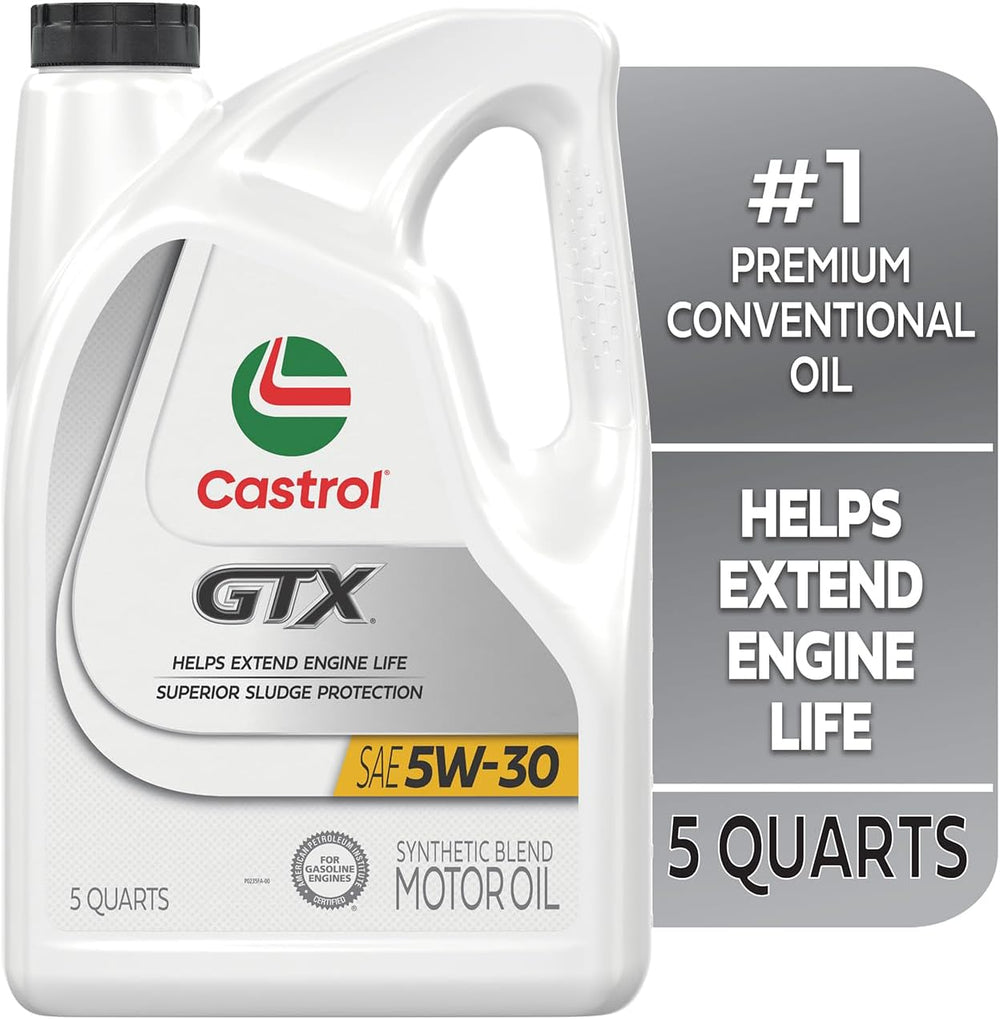GTX 5W-30 Synthetic Blend Motor Oil - 5 Quarts for Ultimate Engine Protection
