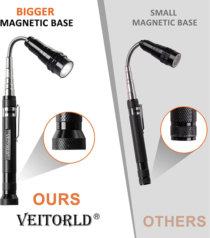 Extendable Magnetic Flashlight - Perfect Gift for anyone who loves to work on cars!