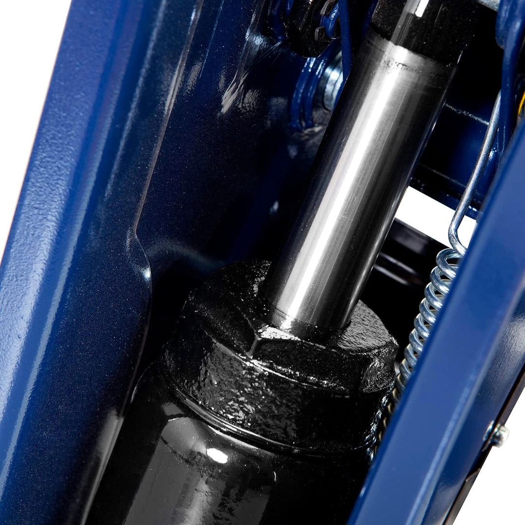 AT82001UR 2 Ton Hydraulic Trolley Floor Jack Combo with 2 Jack Stands - Heavy-Duty Blue Service Set