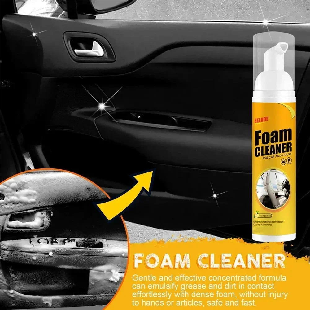 Versatile Foam Cleaner Spray for Home & Automotive - Deep Clean Your Car Interior and Home Surfaces!